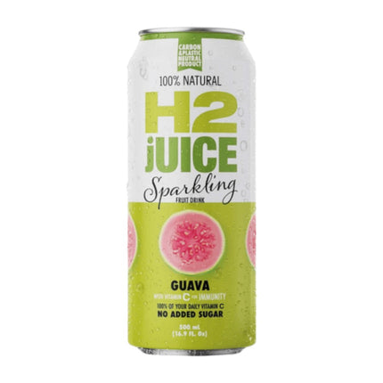 H2 Juice Sparkling Guava Fruit Drinks 100% Natural 500ml (BB 09/2026 )