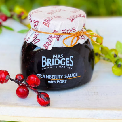 Mrs Bridges Cranberry Sauce with Port 340G ( BB 11/2027 )