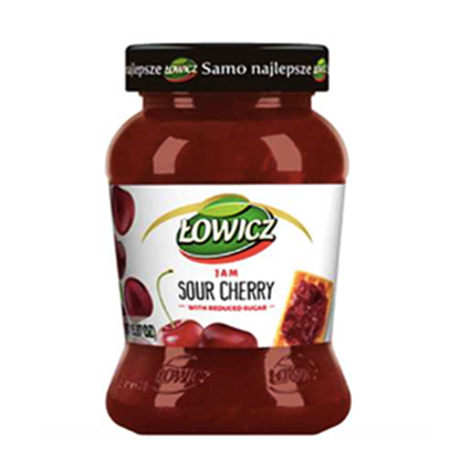 Lowicz Sour Cherry Jam Low Sugar 280G ( BB 10/2024 )