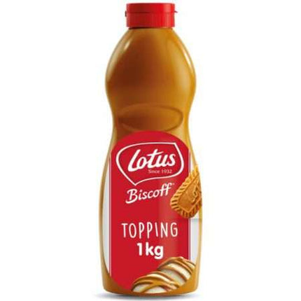 Lotus Biscoff Topping Sauce Squeezy Tub 1 KG ( BB 12/04/2025 )