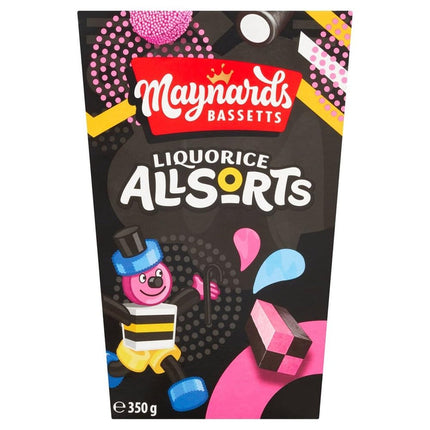 Maynards Bassetts Liquorice Allsorts 350G Taper Box ( BB 23/03/2025 )