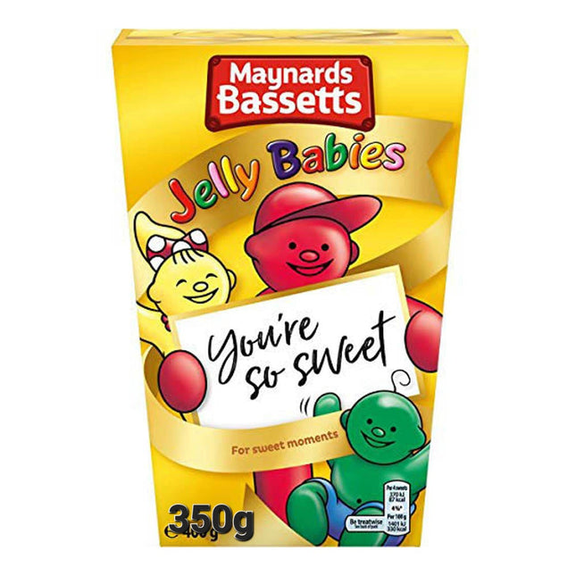 Maynards Bassetts Jelly Babies Taper Box 350G ( BB 02/04/2026 )