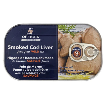 Officer Smoked Wild Cod Liver 120G ( BB 31/12/2028 )