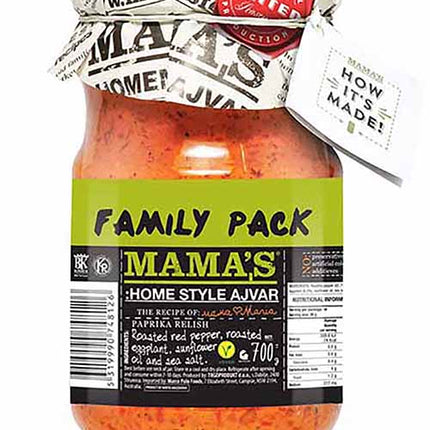 Mama's Home Style Ajvar Mild 550G & 700G ( BB 30/10/2025 )