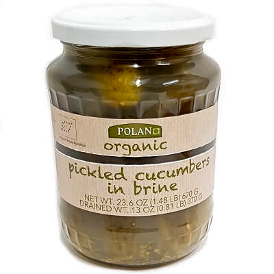 Poland Organic Pickled Cucumbers in Brine 670G ( BB 03/2026 )