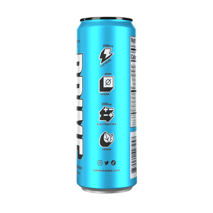 Prime Energy Drink Blue Raspberry Zero Sugar 355ml ( BB 02/04/2025 )