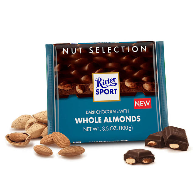 Ritter Sport Dark Whole Almond 100G ( BB 02/2026 )