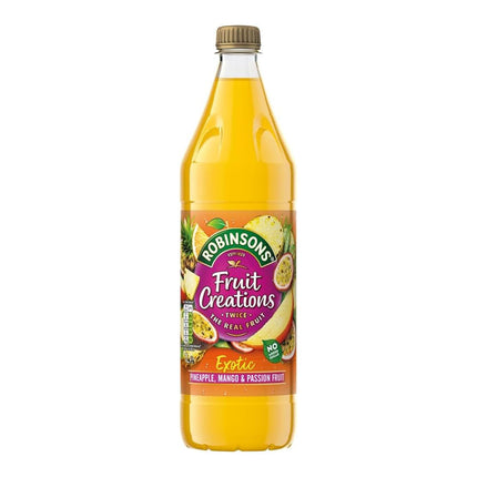 Robinsons Creations Pineapple Mango & Passion Fruit Squash 1 Litre No Sugar Added