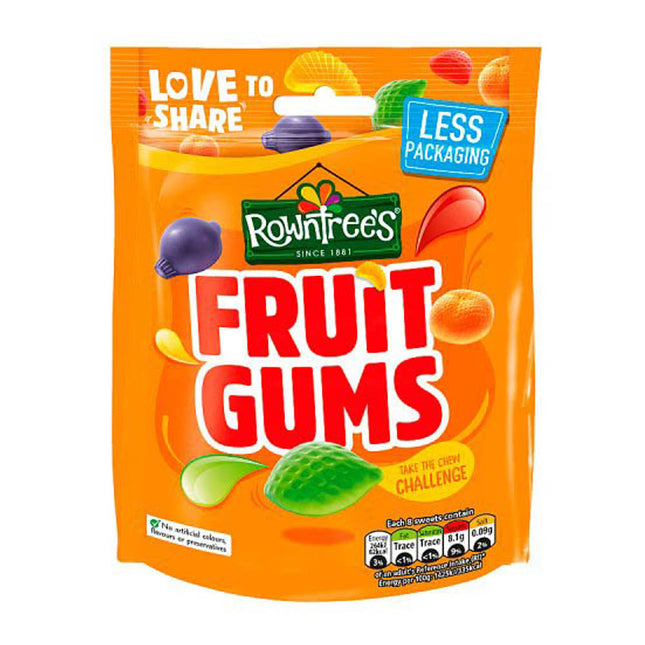 Rowntree's Fruit Gums Pouch 150G ( BB 30/01/2026 )