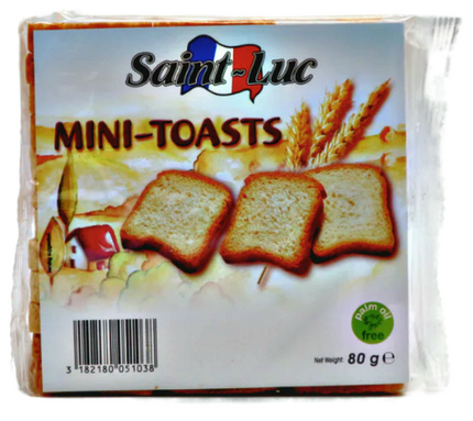 Saint Lut Mini Toasts 80G  ( BB 03/2025 )