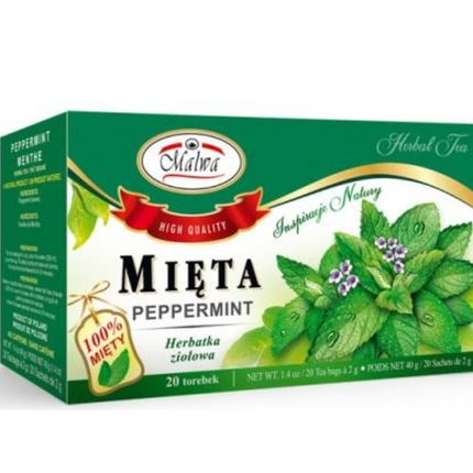 Malwa Mint Herbal Peppermint Tea Bag 20 Tea Bag ( BB 03/2025 )