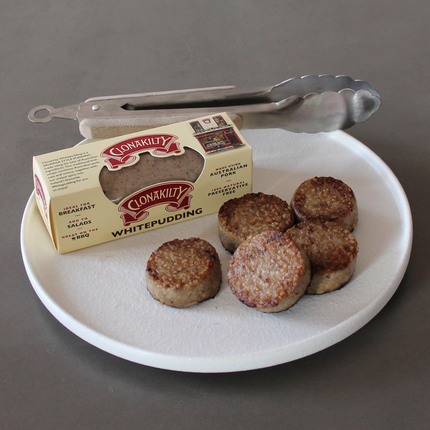 Clonakilty White Pudding 200g ( * Refrigerated items are for local pick-up or deliveries within 10 km from our Moorabbin store only )