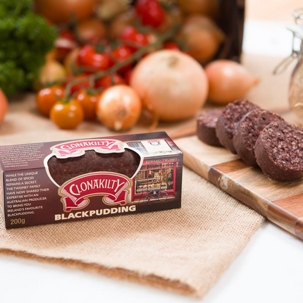 Clonakilty Black Pudding 200g ( * Refrigerated items are for local pick-up or deliveries within 10 km from our Moorabbin store only )
