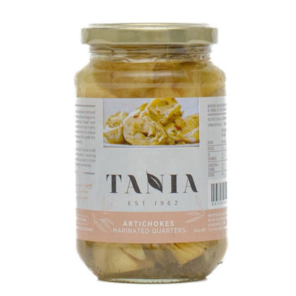 Tania Artichokes Marinated Quaters 340G ( BB 21/05/2025 )