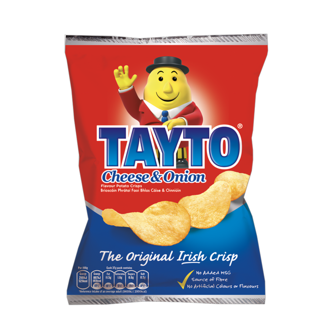 Tayto Cheese & Onion 37G ( BB 23/07/2026 )