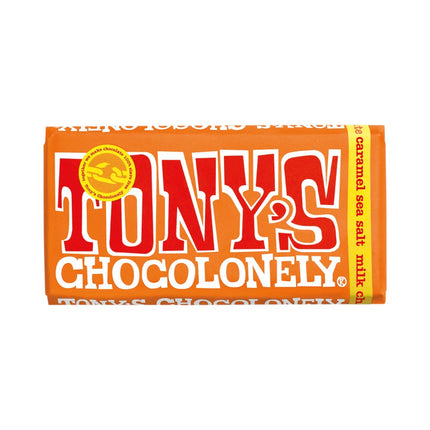 Tony's Chocolonely Milk Caramel Sea Salt Chocolate 180G ( BB 13/02/2026 )