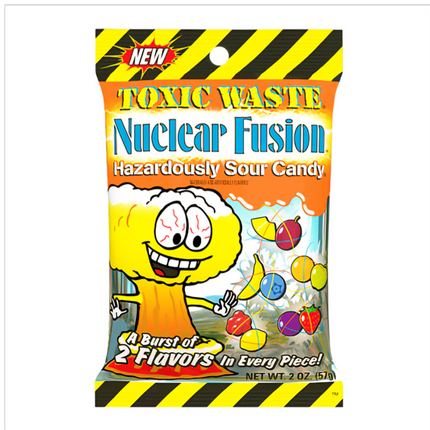 Toxic Waste Nuclear Fushion Hazardously Sour Candy 57G ( BB 03/2025 )