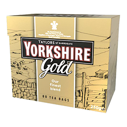 Yorkshire Gold Black Tea 80 Tea Bags 250G ( BB 05/2025 )