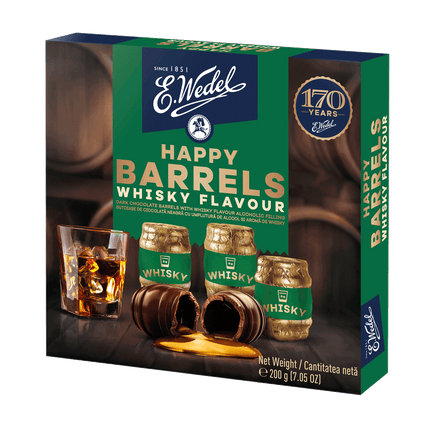 Widely Happy Barrels Whisky Flavour Chocolate 2000G ( BB 16/01/2025 )