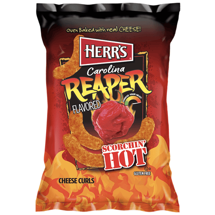 Herr's Carolina Reaper Cheese Curls 184G ( BB 01/2025 )