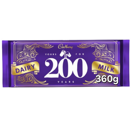 Cadbury Dairy Milk Limited Edition 200 Years Anniversary Chocolate Block 360G ( BB 10/03/2025 )