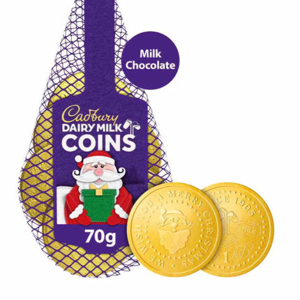 Cadbury Dairy Milk Christmas Gold Coins 70G ( BB 31/03/2026 )