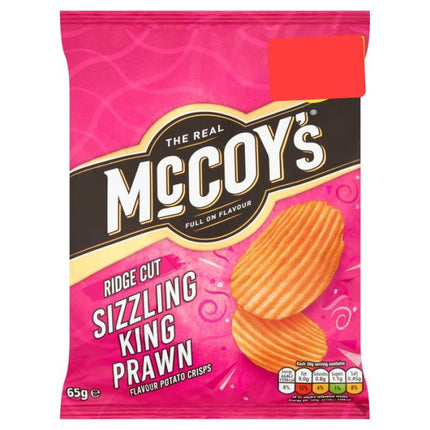 McCoy's Sizzling King Prawn 65g Larger Pack ( BB 09/11/2024 )