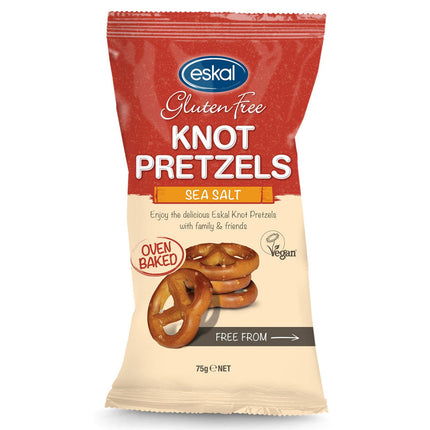 Eskal Gluten-Free Sea Salt Knot Pretzels 75G ( BB 09/2025 )