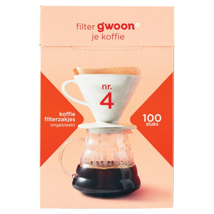 G'woon Coffee Filter No.4 100 Filters