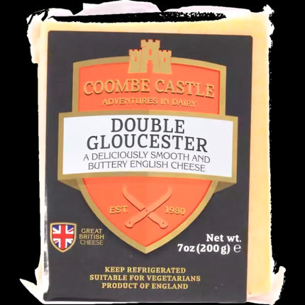 Coombe Castle Double Gloucester Cheese 200G ( BB 30/11/2024 Refrigerated items are for local pick-up or deliveries less than 8 km from our Moorabbin Store )