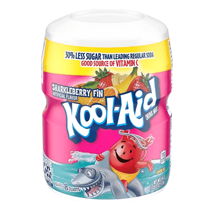 Kool-Aid Sharkleberry Fin Flavour Drink Mix Tub 538G ( BB 29/04/2025 )