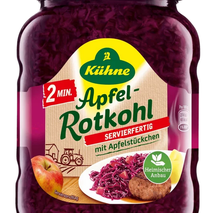 Kuhne 2 Min Apfel Rotkohl Red Cabbage with Apple 720G ( BB 15/12/2027 )