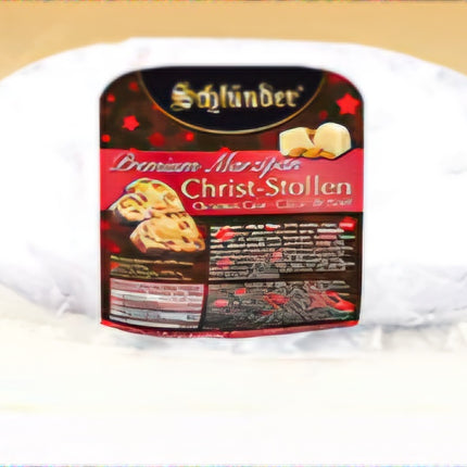 Schlunder Premium Marzipan Christ Stollen in Cello Pack 500G ( BB 28/01/2025 )