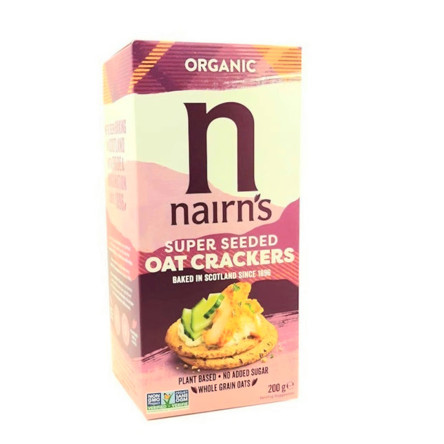 Nairn's Organic Super Seeded Oat Crackers 200G ( BB 08/01/2026)