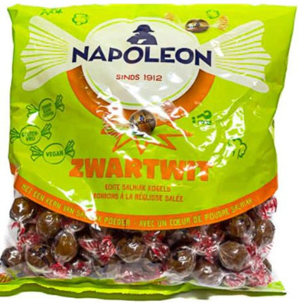 Napoleon Zwart-Wit Ballen Salty Salmiak Balls 1kg ( BB 05/2024 )