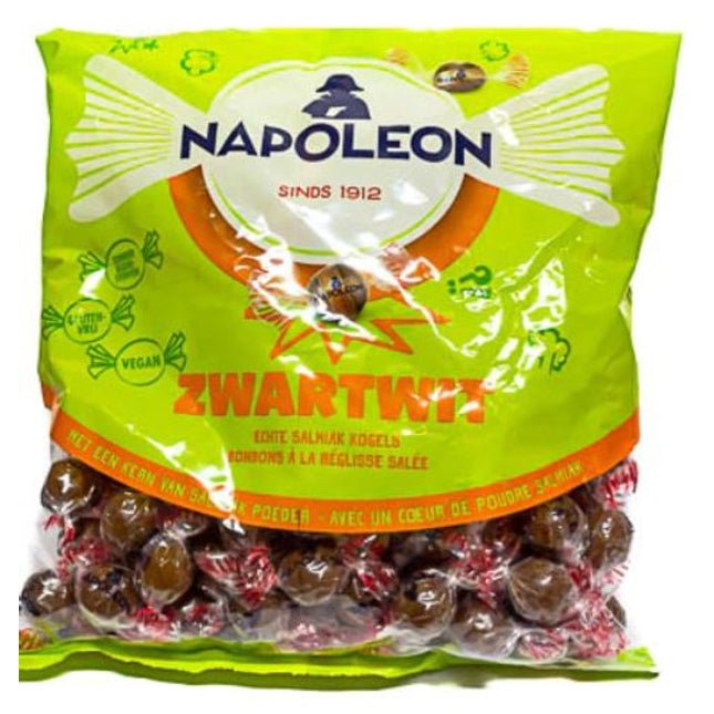 Napoleon Zwart-Wit Ballen Salty Salmiak Balls 1kg ( BB 30/08/2026 )