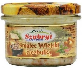 Szubryt Country Lard with Onion Smalec Wiejski z Cebulka 180G ( BB 10/07/2026 )