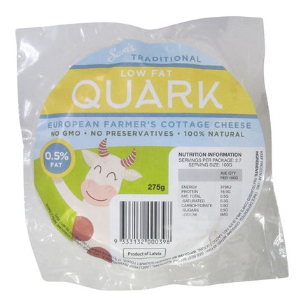 Sam's Quark Cottage Cheese Low Fat 275g (* Refrigerated items are for local pick-up or deliveries within 8km from our Moorabbin store only )