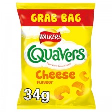 Walkers Quavers Crisps Grab Bag 34G ( BB 20/12/2025 )