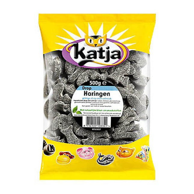 Katja Haringen / Salty Fish Licorice 500G Vegan ( BB 30/03/2026 )