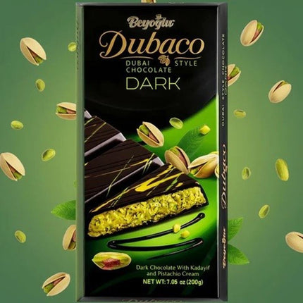 Beyoglu Dubaco Dubai Dark Chocolate with Pistachio Cream 200G Block ( BB 30/11/2026 )