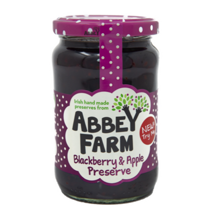 Abbey Farm Blackberry & Apple Jam 350G ( BB 31/07/2026 )