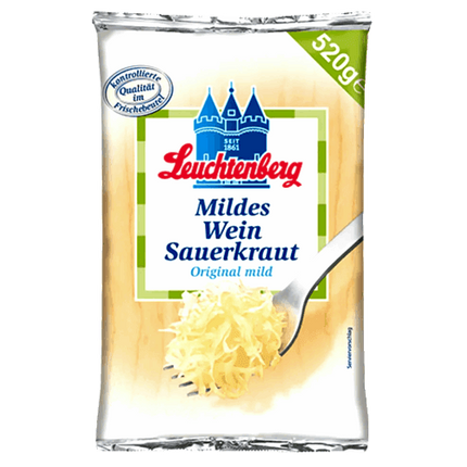Leuchtenberg Mild Wine Sauerkraut in Bag 340G ( BB 11/08/2027 )