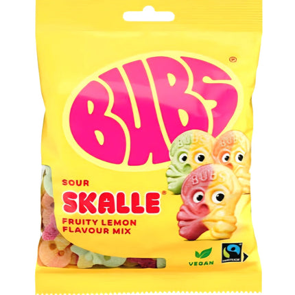 Swedish Bubs Sour Skalle Fruity Lemon Flavour Mix 90G ( BB 07/06/2027 )