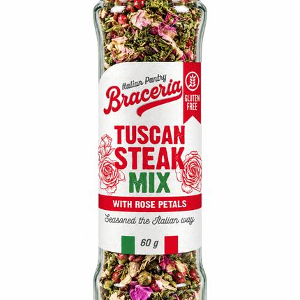 Braceria Tuscan Steak Mix with Rose Petals 60G ( BBD 30/06/2028 )