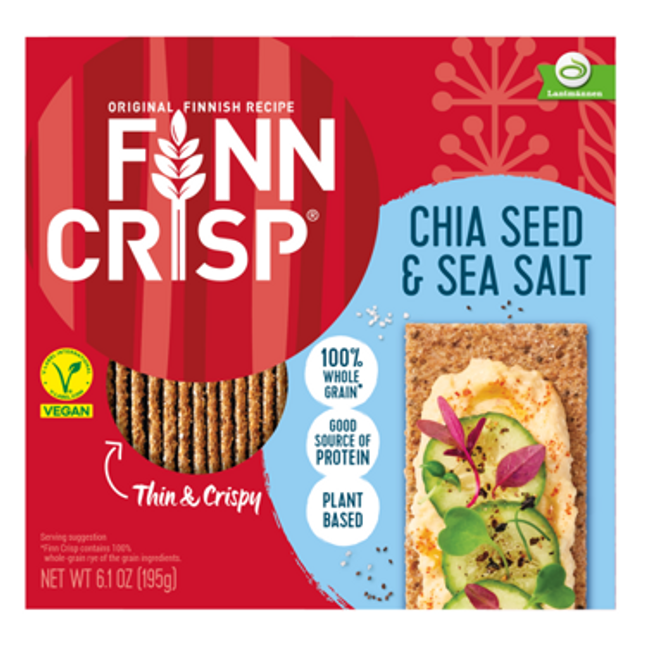 Finn Crisp Chia Seed & Sea Salt 195G ( BB 01/04/2026 )