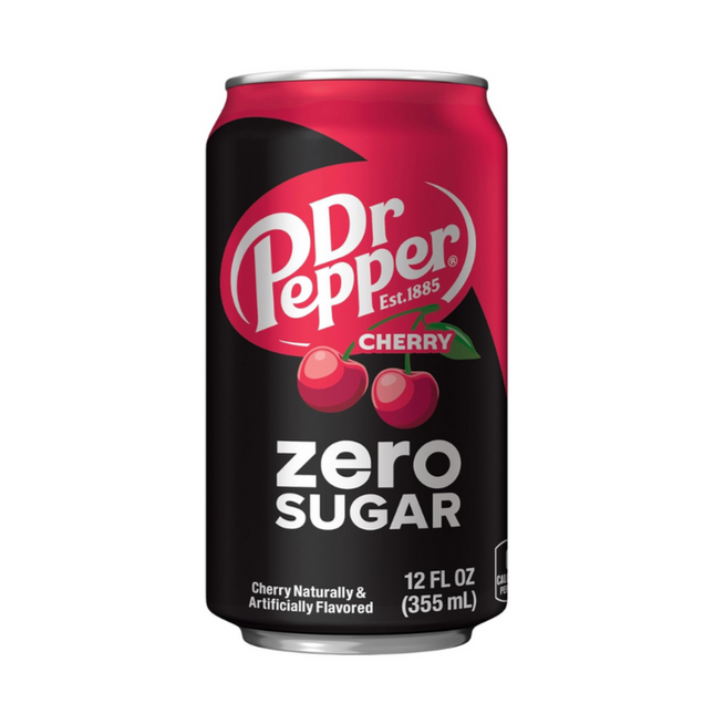 Dr Pepper Cherry Zero Sugar 355ML ( BB 31/12/2026 )