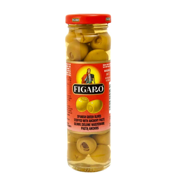 Figaro Spanish Olives Stuffed with Anchovies 142G ( BB 22/02/2026 )