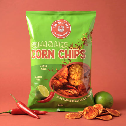 Sonora Foods Chilli & Lime Corn Chips 200G ( BB 16/01/2027 )