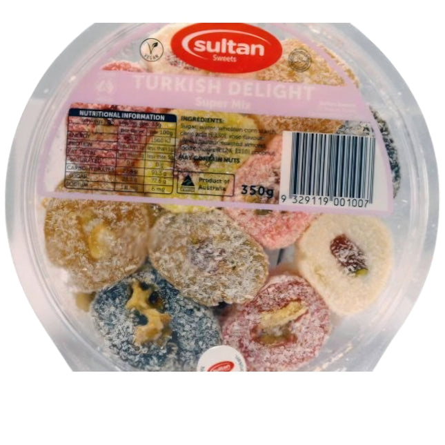 Sultan Sweets Turkish Delight Super Mix 350G ( BB 31/05/2026 )